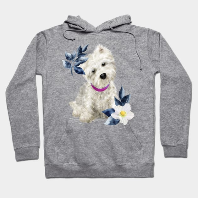 Westie Dog Hoodie by CindersRose